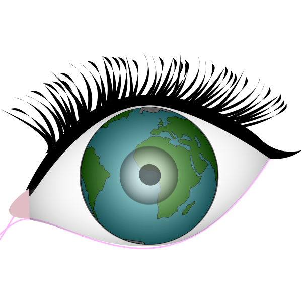 SVG Eyes of the earth vector clip art