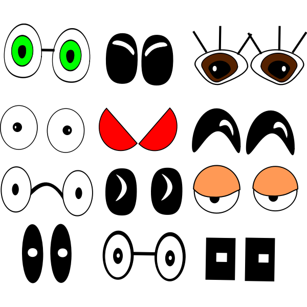 SVG Eyes set