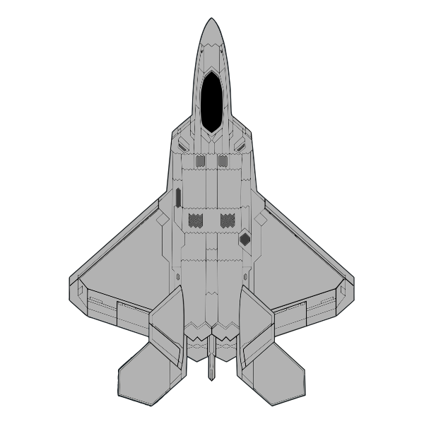 SVG F22 Jet