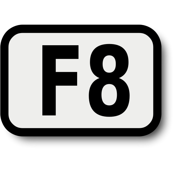 SVG F8 key