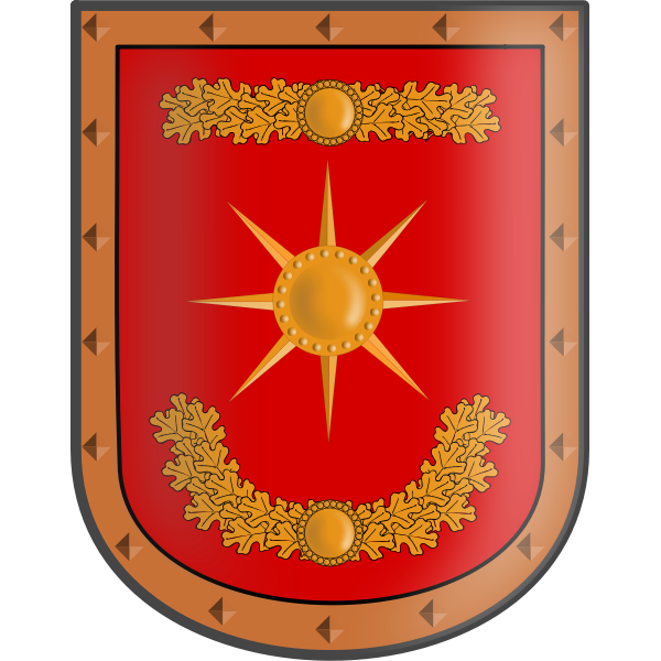 SVG Fabled shield vector image