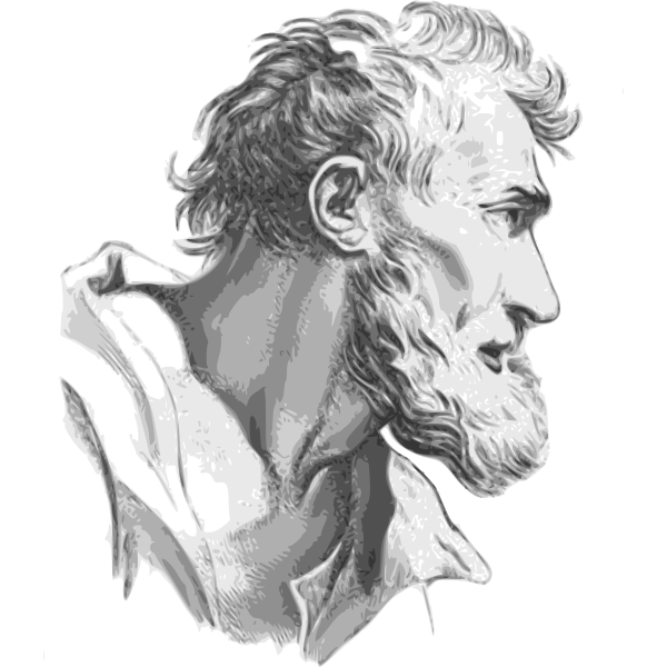 SVG Face expression man