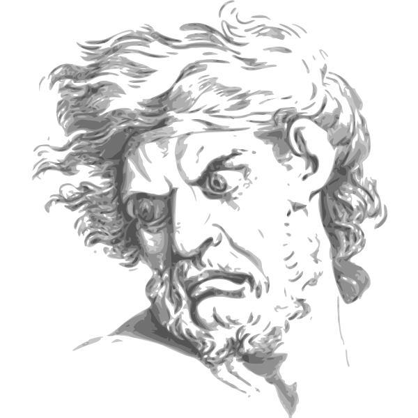 SVG Face expression man