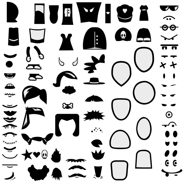 SVG Face Icon Kit