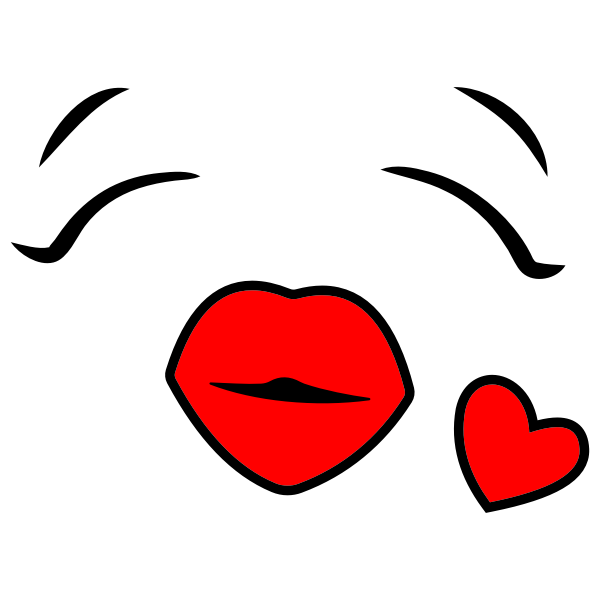 SVG Face in love