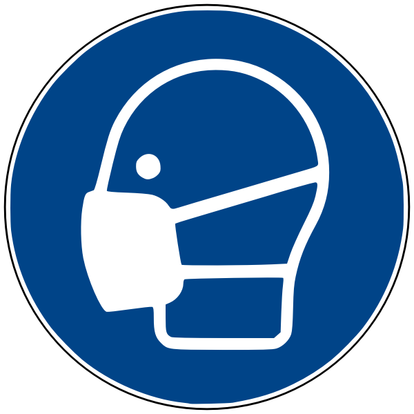 SVG Face mask vector symbol