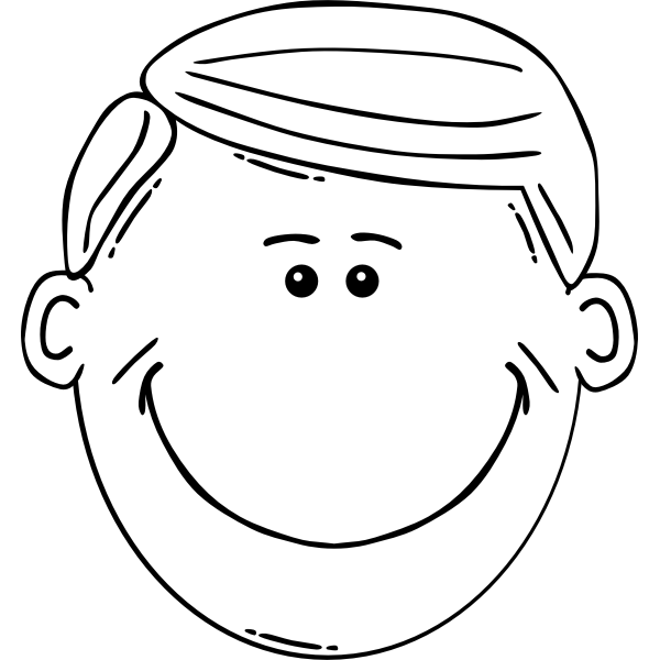 SVG Face of a boy