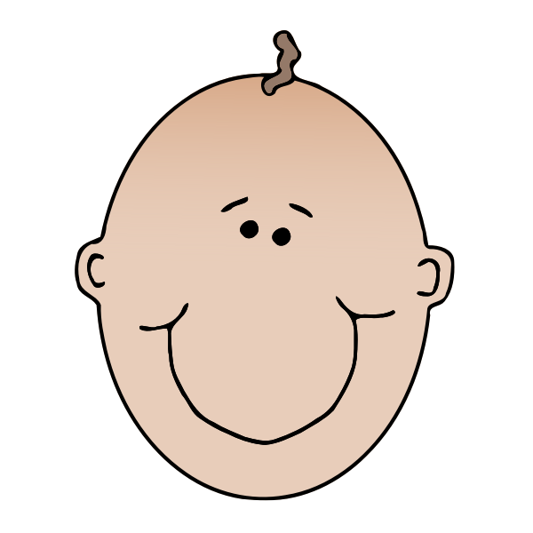 SVG Face of a boy vector