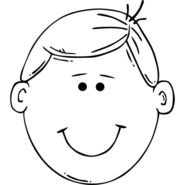 SVG Face of the boy