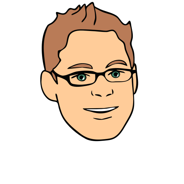SVG Face of young guy