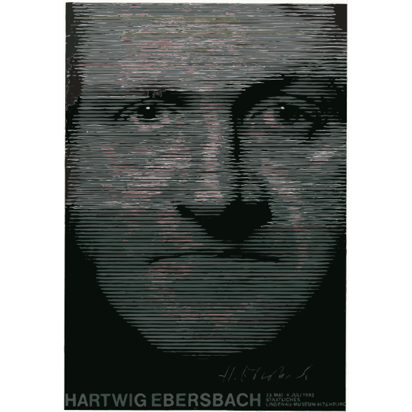 SVG Face on black background
