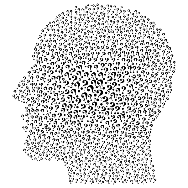 SVG Face profile silhouette