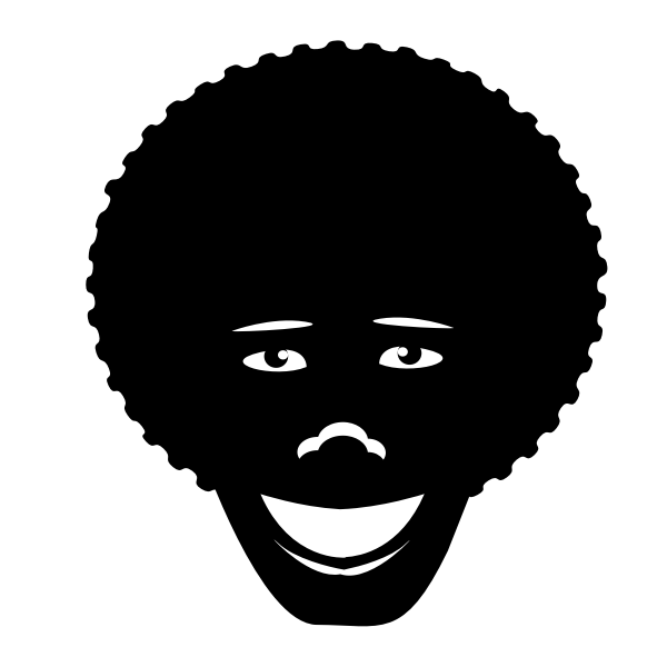 SVG Face silhouette