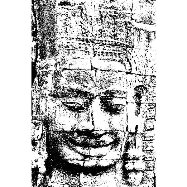 SVG Face towers of the Bayon illustration