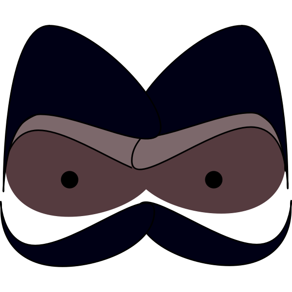 SVG Face with mustache