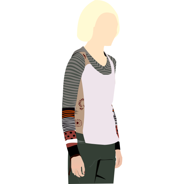 SVG Faceless female