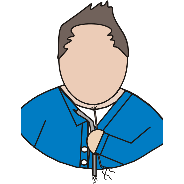 SVG Faceless man vector illustration