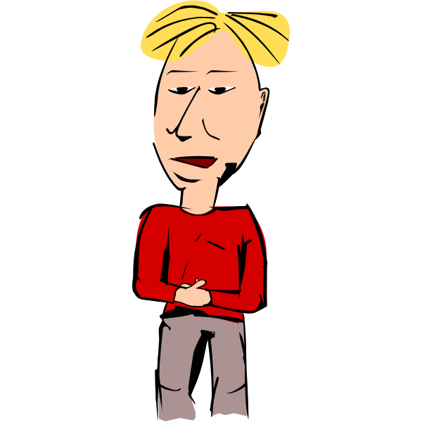 SVG Fair-haired woman