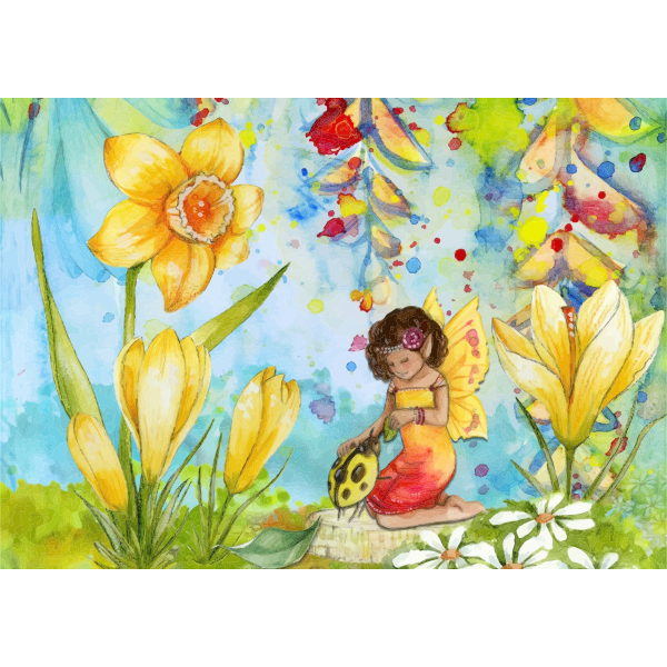 SVG Fairy and lady bug