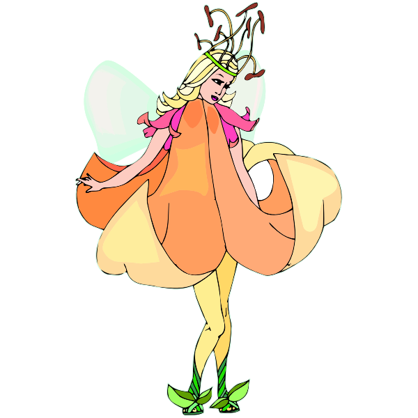 SVG Fairy drawing