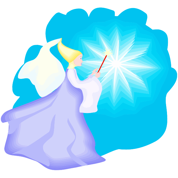 SVG Fairy with magic stick