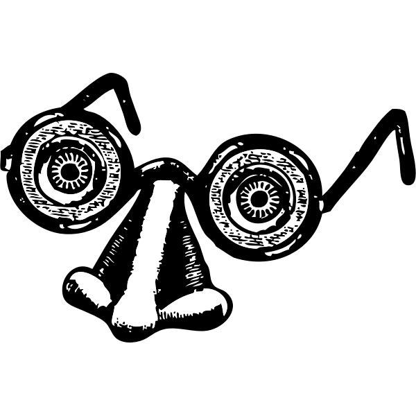 SVG fake glasses and nose