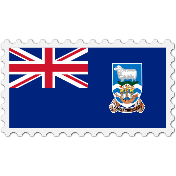 SVG Falkland Islands flag stamp