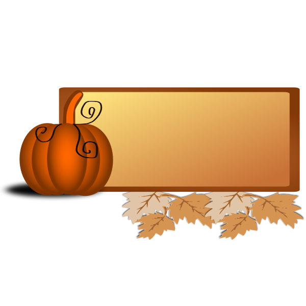 SVG Fall border vector illustration