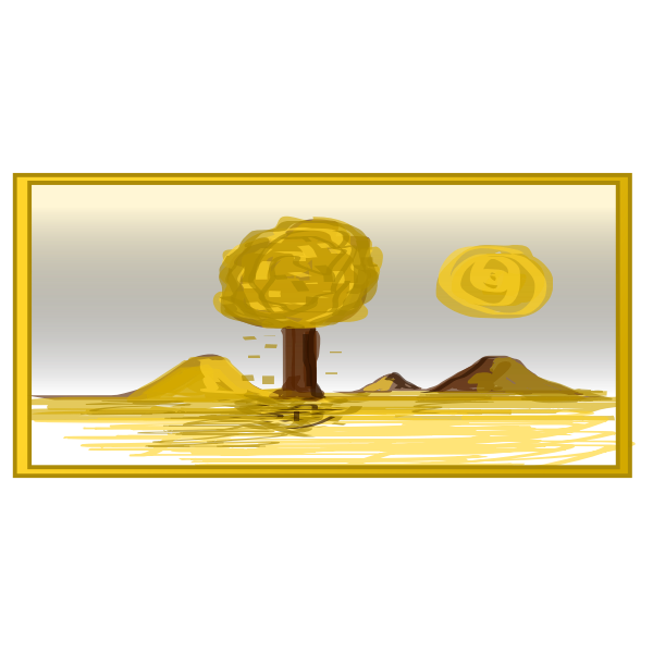 SVG Fall landscape vector graphics