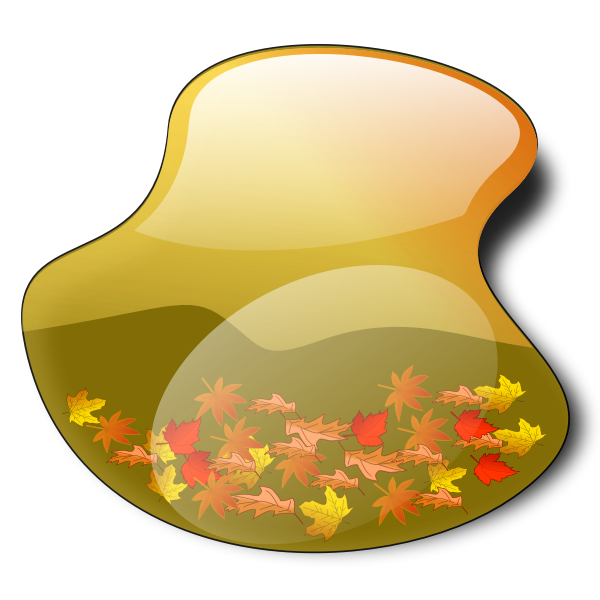 SVG Fall landscape vector illustration