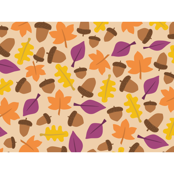 SVG Fall leaf pattern vector image