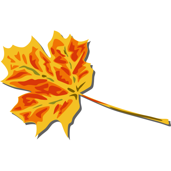 SVG Fall leaf vector clip art