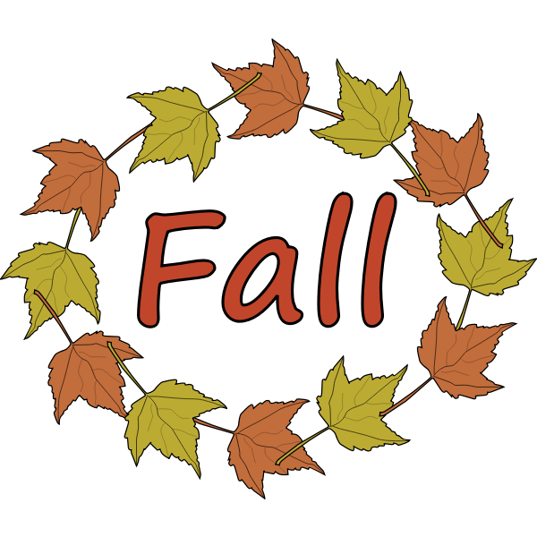 SVG Fall Red Leaves