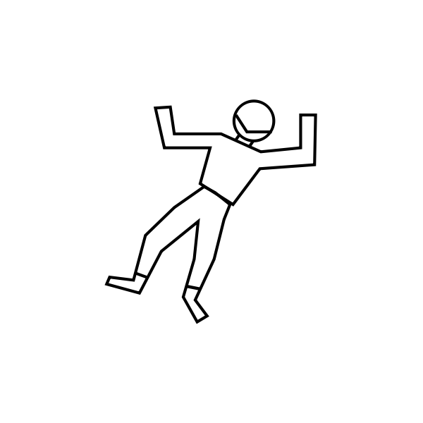 SVG Fallen body vector image