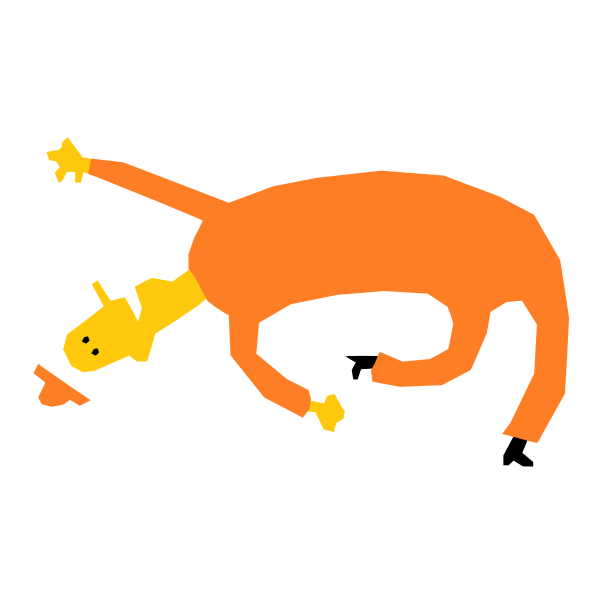 SVG Fallingman