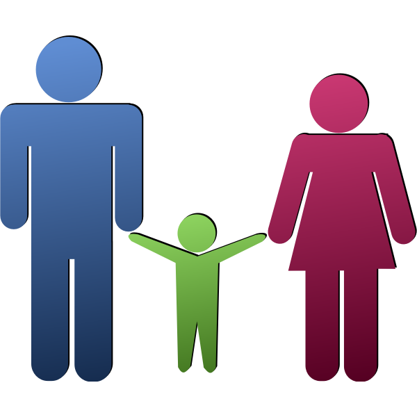 SVG Family of three icon