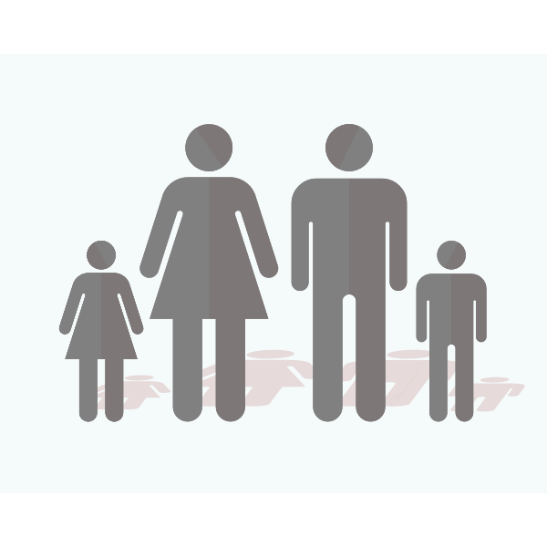 SVG Family sign silhouette vector image