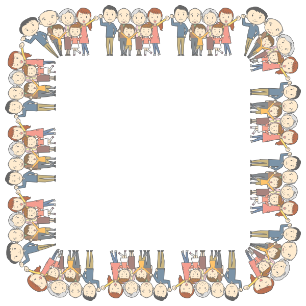 SVG Family square frame