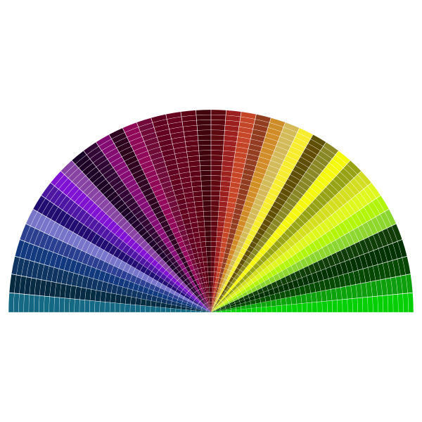 SVG Fan Wave Spectrum Mosaic