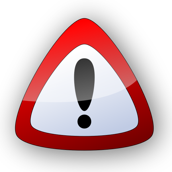 SVG Fancy danger sign vector image