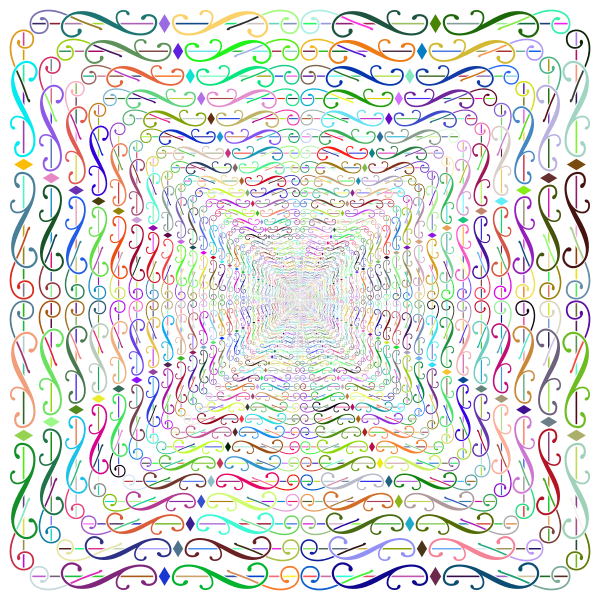 SVG Fancy Elegant Design Prismatic No Background