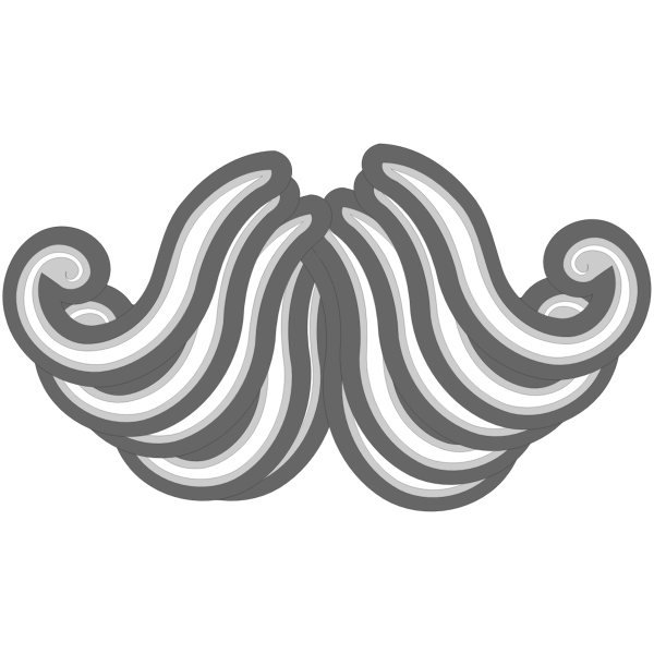 SVG Fancy Moustache by Merlin2525