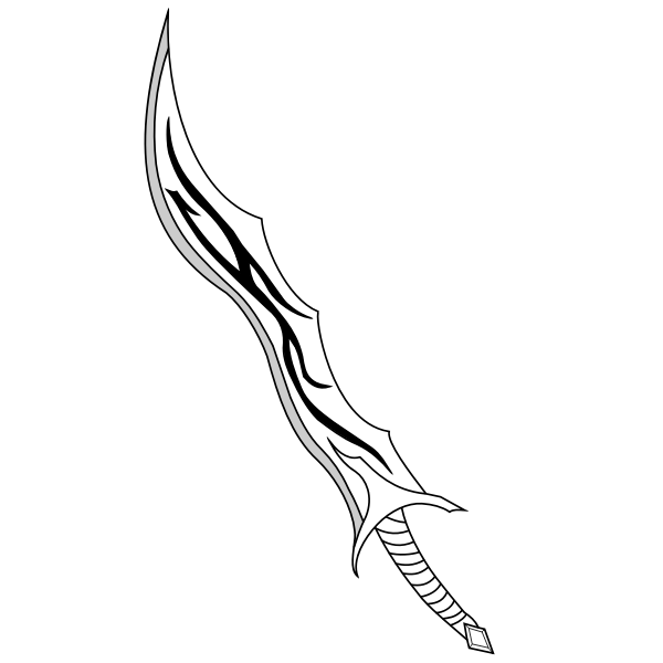 SVG Fantasy sword