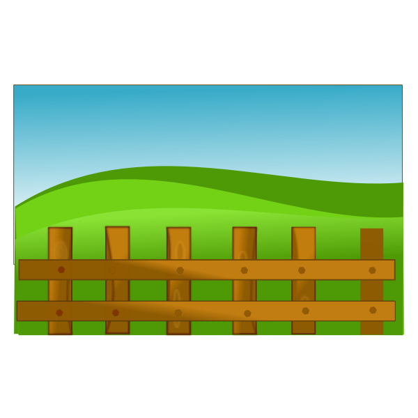 SVG Farm fence