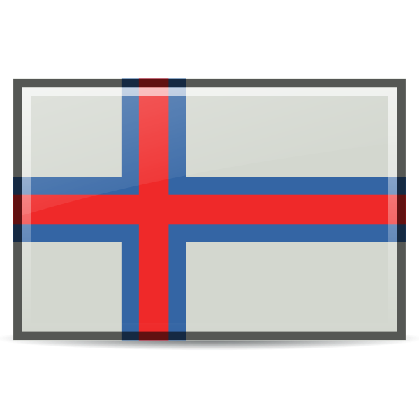 SVG Faroe islands flag image