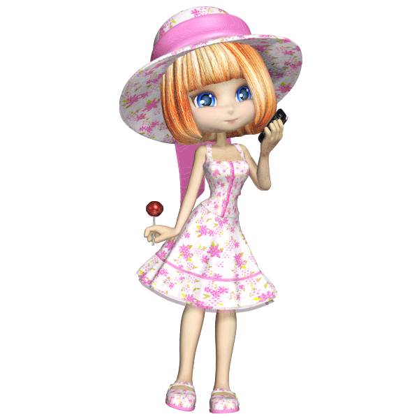 SVG Fashionable girl