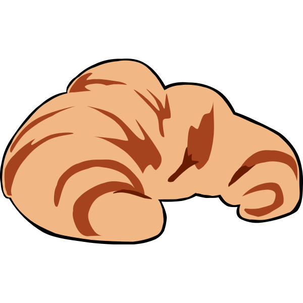 SVG Fast Food Breakfast Croissant