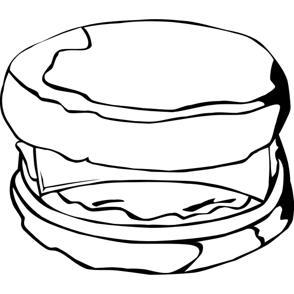 SVG Fast Food Breakfast Egg Muffin