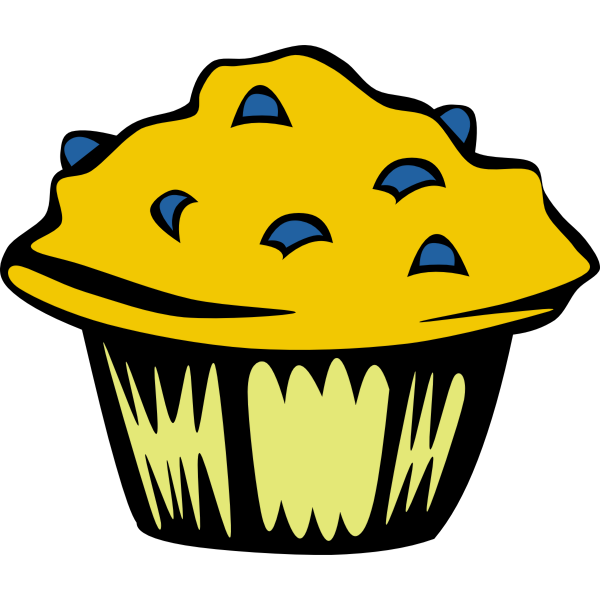 SVG Fast Food Breakfast Muffin Blueberry