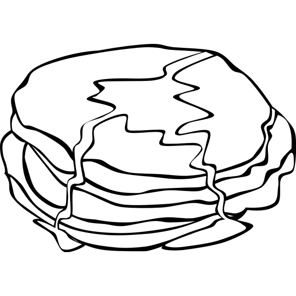 SVG Fast Food Breakfast Pancakes